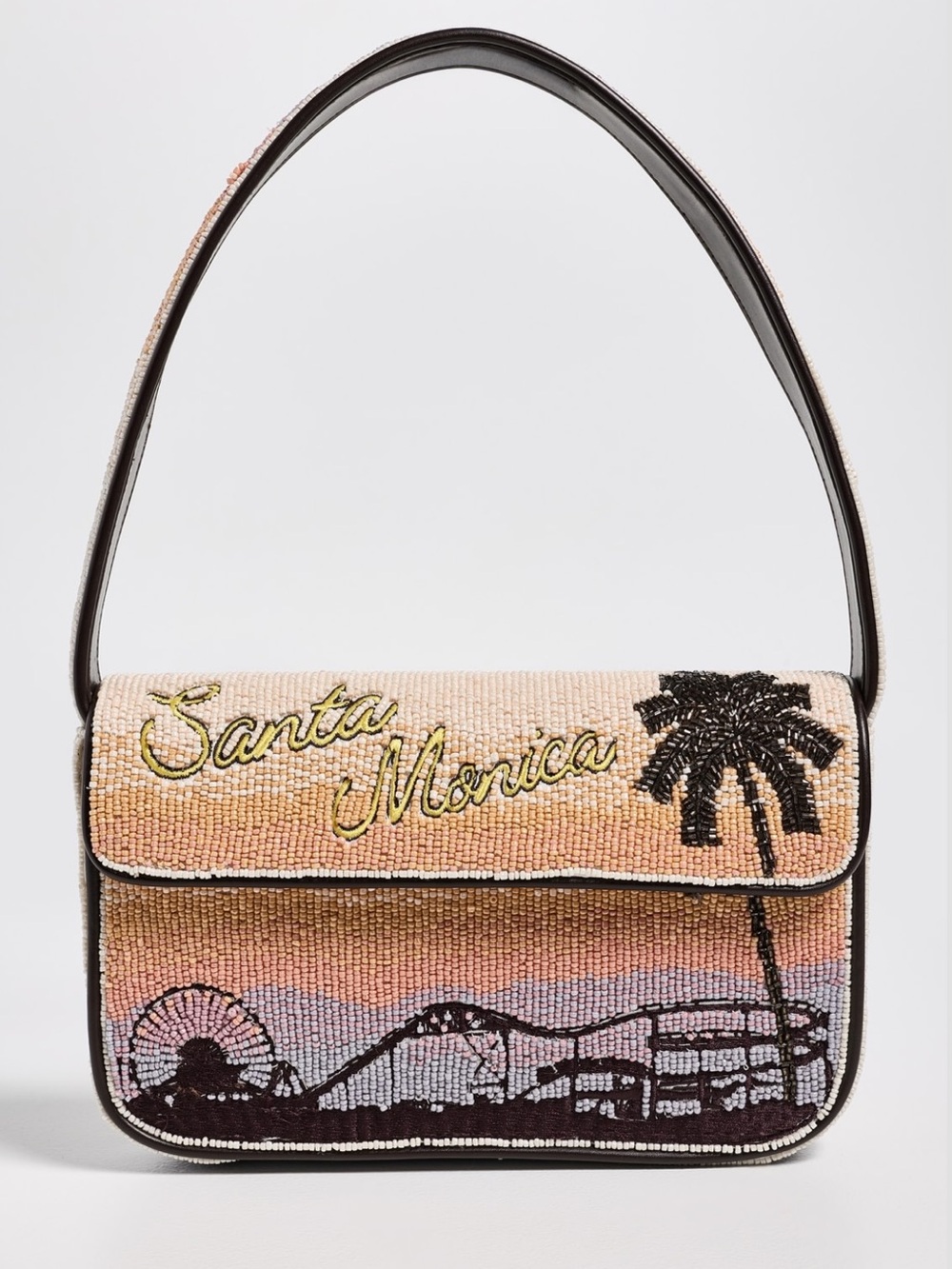 STAUD Tommy Beaded Shoulder Bag